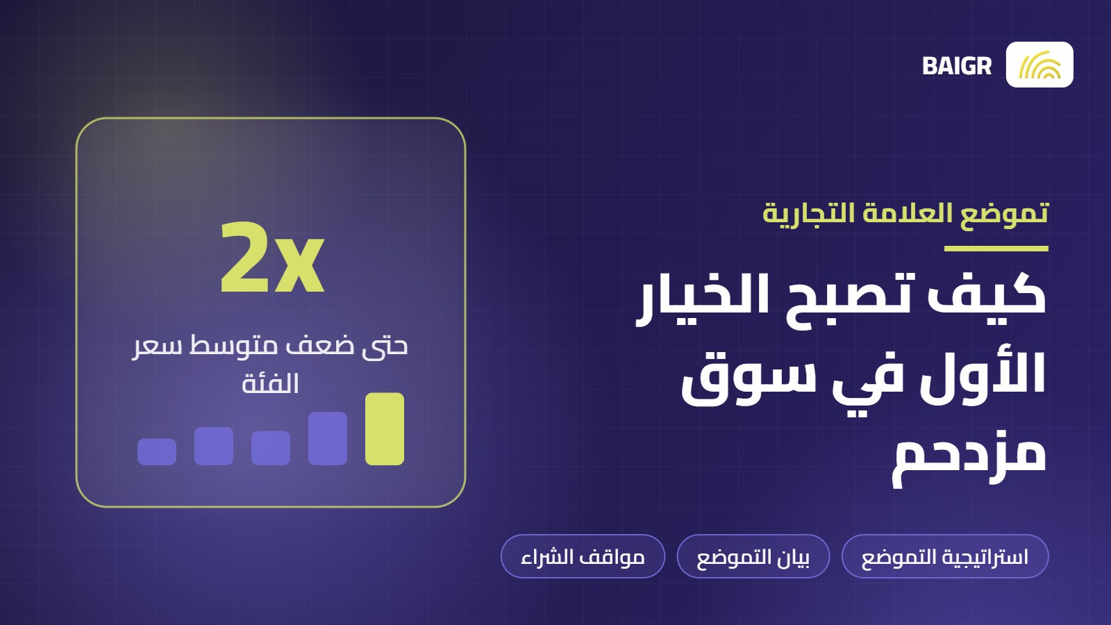 تموضع العلامة التجارية: كيف تصبح الخيار الأول في سوقك