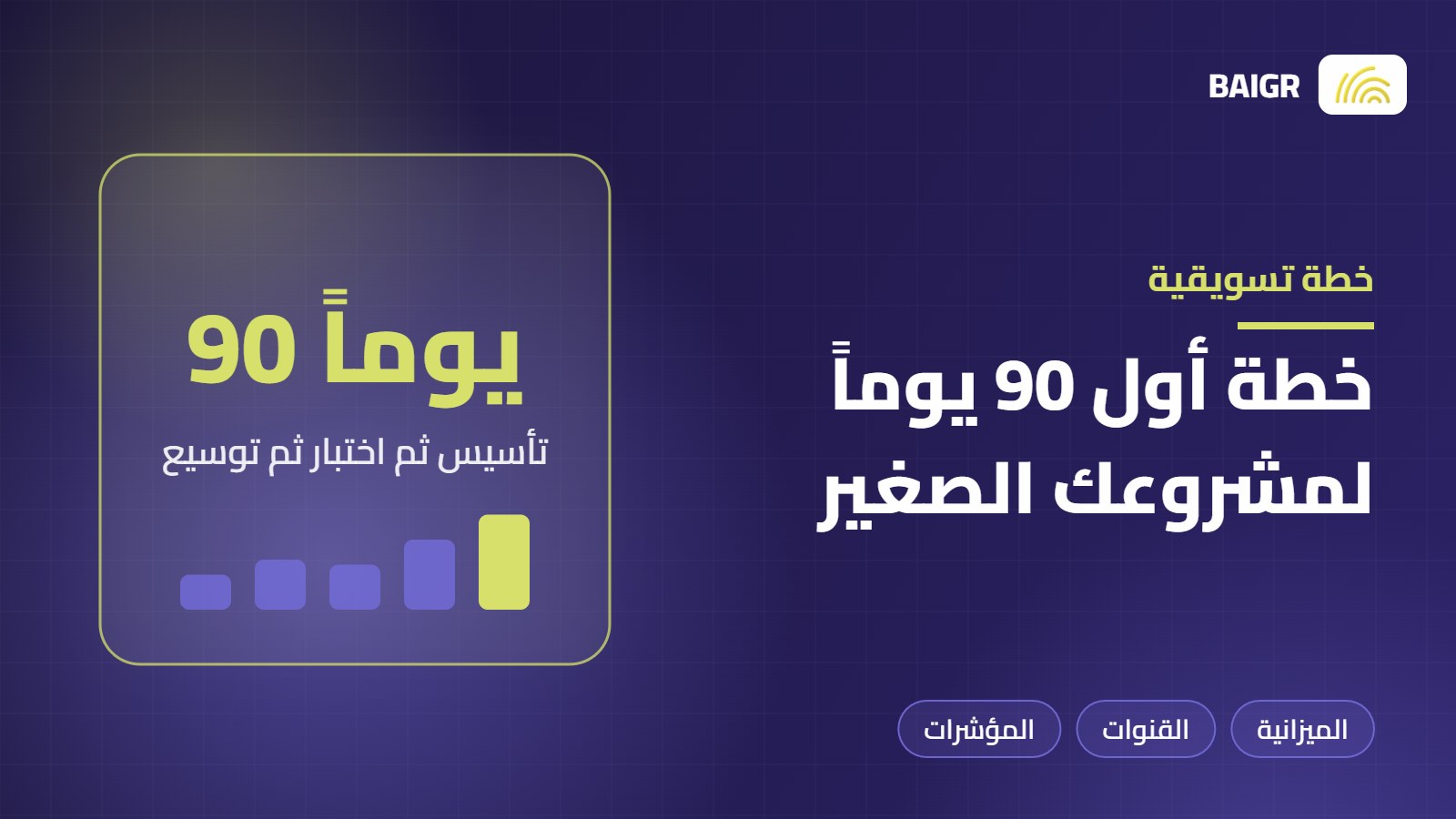 خطة تسويقية لمشروع صغير: نموذج عملي لأول 90 يوماً