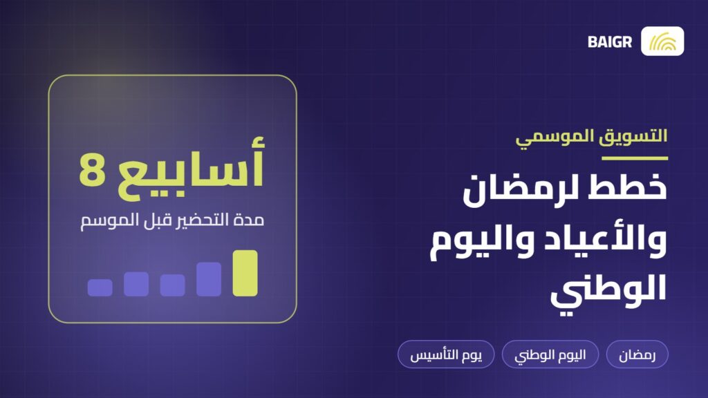 التسويق الموسمي في الخليج لرمضان والأعياد واليوم الوطني