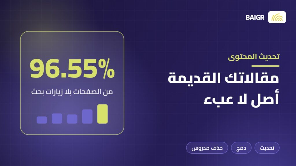 تحديث المحتوى القديم لاستعادة زيارات جوجل المفقودة